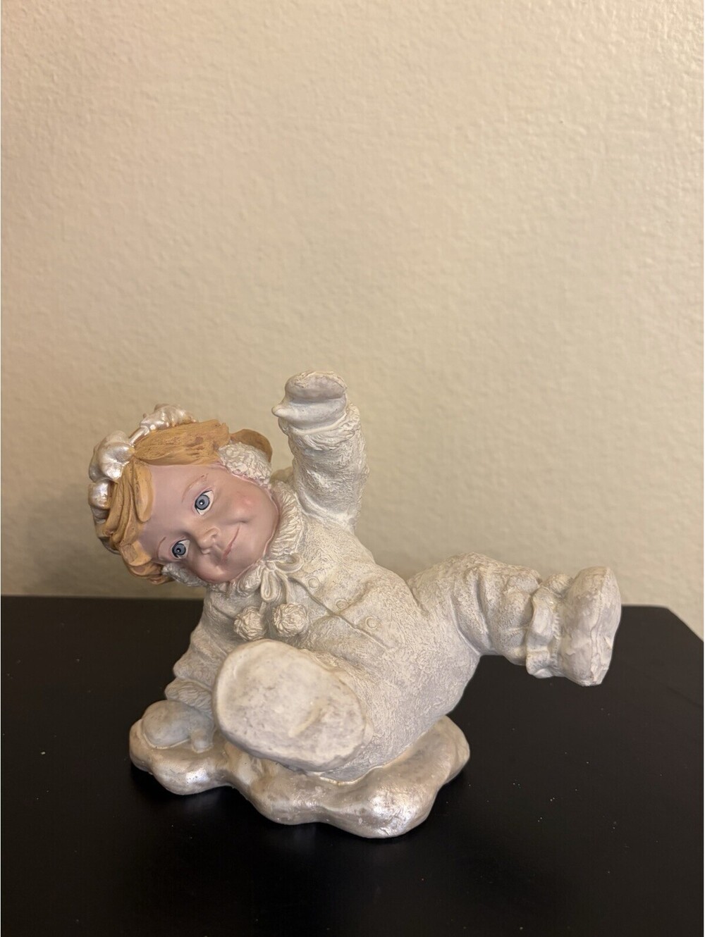 Vintage 1994 Snow Angel Resin Figurine Collectibles For Me Fallen On Snow Heavy